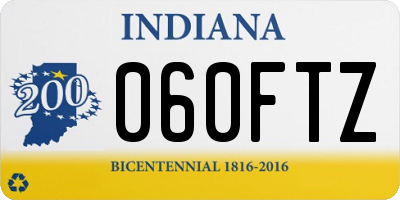 IN license plate 060FTZ
