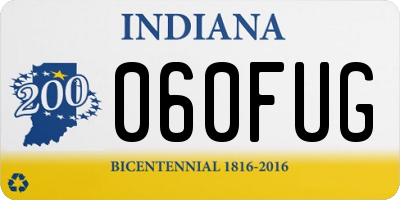 IN license plate 060FUG