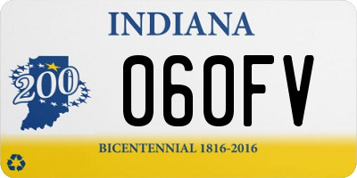 IN license plate 060FV