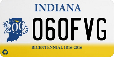 IN license plate 060FVG