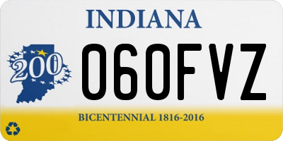 IN license plate 060FVZ