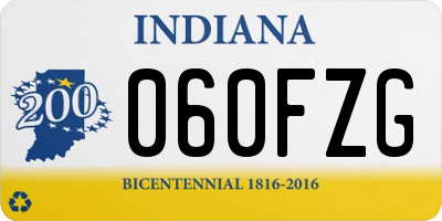 IN license plate 060FZG