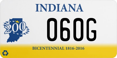 IN license plate 060G