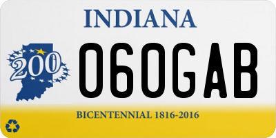 IN license plate 060GAB