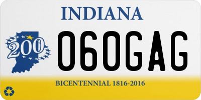 IN license plate 060GAG