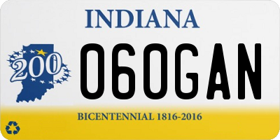 IN license plate 060GAN