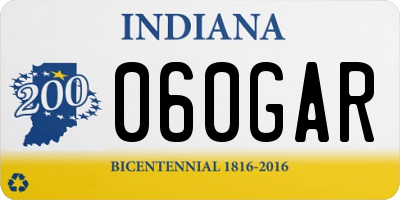 IN license plate 060GAR