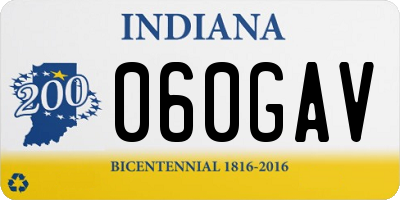 IN license plate 060GAV