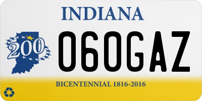 IN license plate 060GAZ