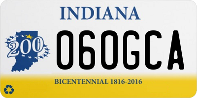 IN license plate 060GCA