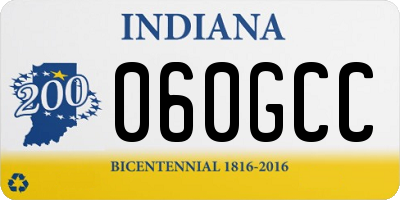 IN license plate 060GCC