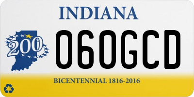 IN license plate 060GCD