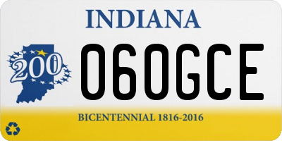 IN license plate 060GCE