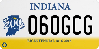 IN license plate 060GCG