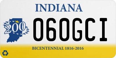 IN license plate 060GCI