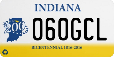 IN license plate 060GCL