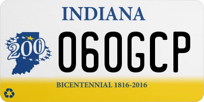 IN license plate 060GCP