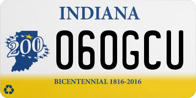 IN license plate 060GCU