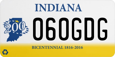 IN license plate 060GDG