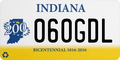 IN license plate 060GDL