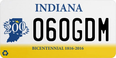 IN license plate 060GDM