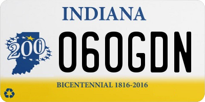 IN license plate 060GDN