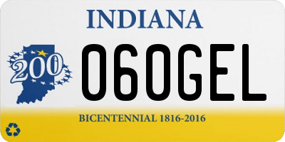 IN license plate 060GEL