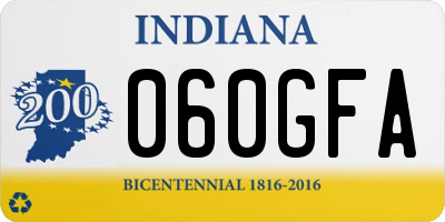 IN license plate 060GFA