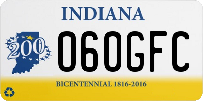 IN license plate 060GFC