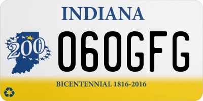 IN license plate 060GFG