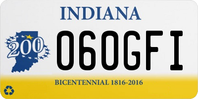 IN license plate 060GFI