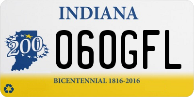IN license plate 060GFL