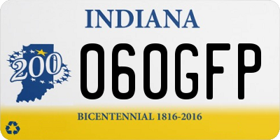 IN license plate 060GFP