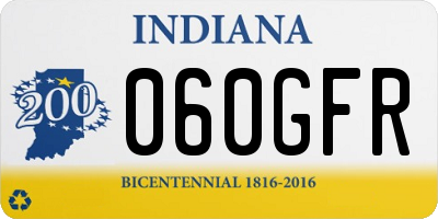 IN license plate 060GFR