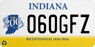 IN license plate 060GFZ