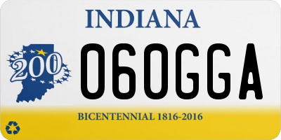IN license plate 060GGA