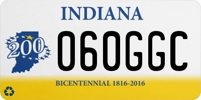 IN license plate 060GGC