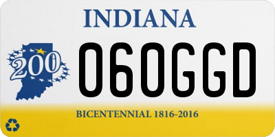 IN license plate 060GGD