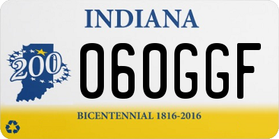 IN license plate 060GGF