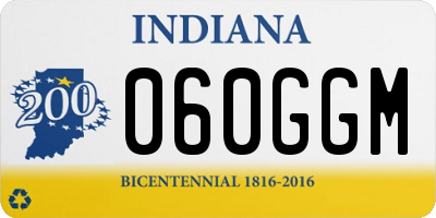IN license plate 060GGM