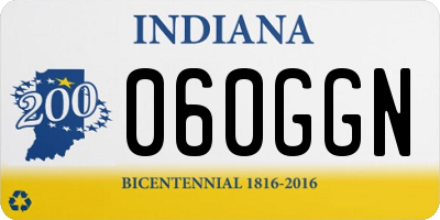 IN license plate 060GGN
