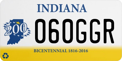 IN license plate 060GGR