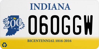 IN license plate 060GGW