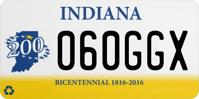 IN license plate 060GGX