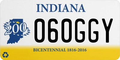 IN license plate 060GGY