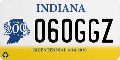 IN license plate 060GGZ