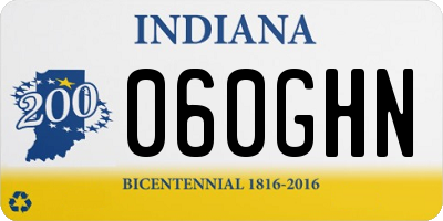 IN license plate 060GHN