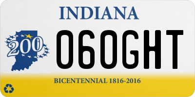 IN license plate 060GHT