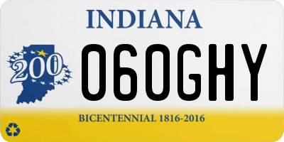 IN license plate 060GHY