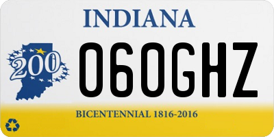 IN license plate 060GHZ